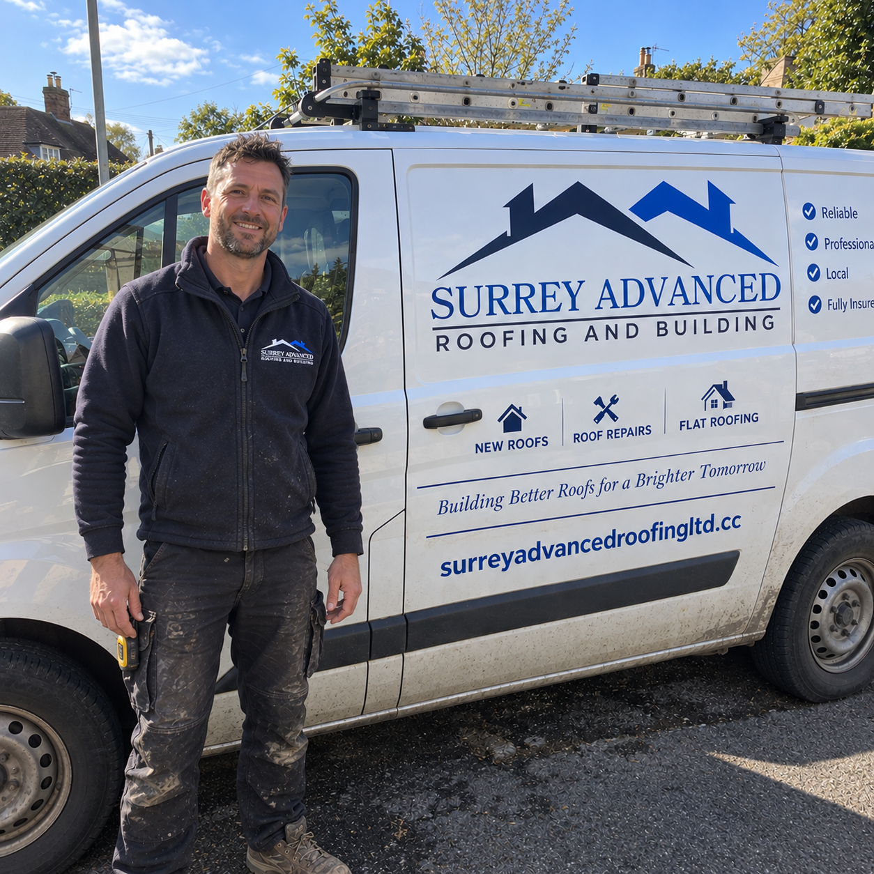 Luke, owner of Surrey Advanced Roofing & Building Limited